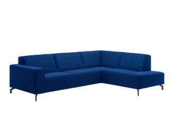 Blauwe hoekbank Ter Aar 269cm – A-meubel