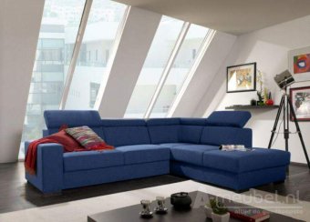 Blauwe hoekbank Raalte 270cm – A-meubel