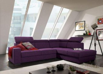 Paarse hoekbank Raalte 270cm – A-meubel