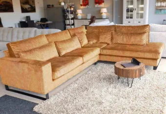 Beige hoekbank Naarden 270cm – A-meubel