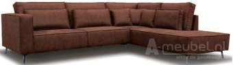 Bruine hoekbank Groede 266cm – A-meubel
