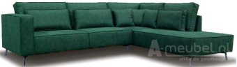 Groene hoekbank Groede 266cm – A-meubel