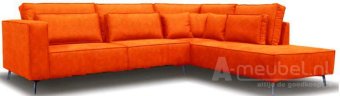 Oranje hoekbank Groede 266cm – A-meubel