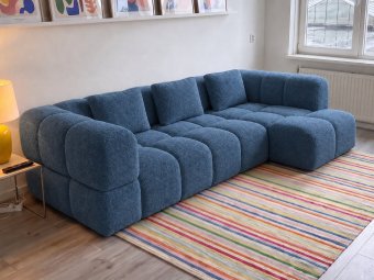 Pijnacker Loungebank in blauw – kleurimpressie