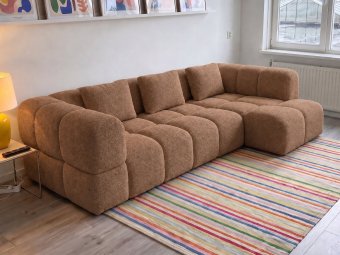 Pijnacker Loungebank in bruin – kleurimpressie