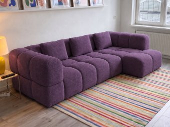 Pijnacker Loungebank in paars – kleurimpressie