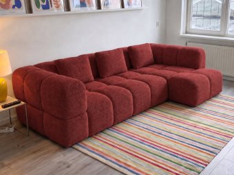 Pijnacker Loungebank in rood – kleurimpressie