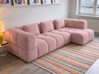 Pijnacker Loungebank in roze – kleurimpressie