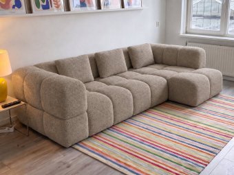 Pijnacker Loungebank in taupe – kleurimpressie