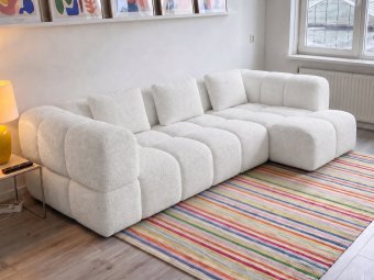 Pijnacker Loungebank in wit – kleurimpressie