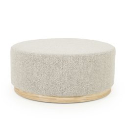 Hocker Poef Avah Large - Taupe Mantz - 96302 80cm