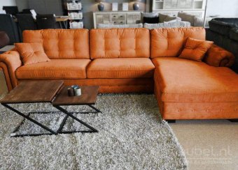Oranje loungebank Groenveld 258cm – A-meubel