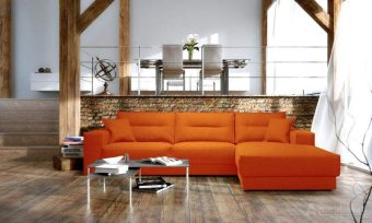 Oranje loungebank Venray 246cm – A-meubel