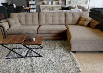 Grijze loungebank Groenveld 252cm – A-meubel