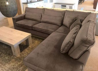 Taupe Oudenbosch Loungebank 265cm – A-meubel