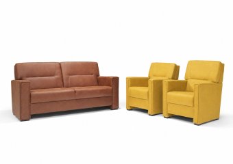 Purmerend Fauteuil - Rug: Laag in geel – kleurimpressie