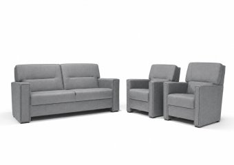 Purmerend Fauteuil - Rug: Laag in grijs – kleurimpressie