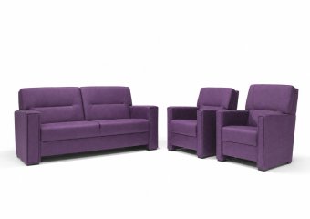 Purmerend Fauteuil - Rug: Laag in paars – kleurimpressie