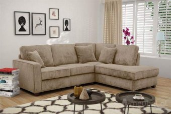 Beige hoekbank Groningen 231cm – A-meubel