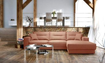 Taupe loungebank Venray 246cm – A-meubel