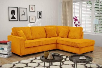 Gele hoekbank Groningen 231cm – A-meubel