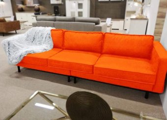 Oranje bankstel Westervoort 163cm – A-meubel
