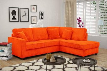 Oranje hoekbank Groningen 159cm – A-meubel