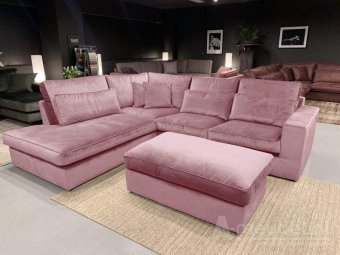 Paarse hoekbank Leusden 270cm – A-meubel