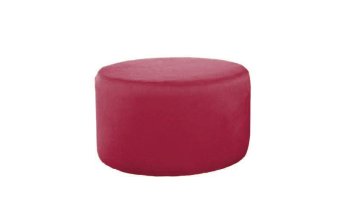 Rode hocker Poef Lexmond 47x47cm – A-meubel