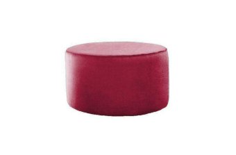 Rode hocker Poef Lexmond 40x40cm – A-meubel