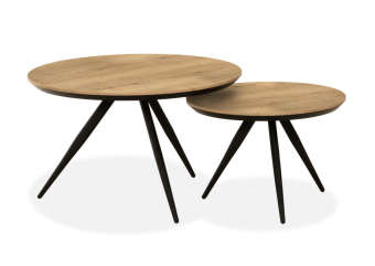 Salontafel Hayley Rond 2-Delige Set 75cm