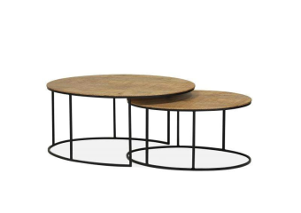 Salontafel Ovaal Tauro 2-Delige Set 104cm