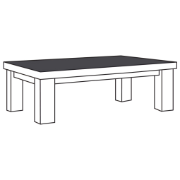 Salontafel T13-T Emmen 135cm
