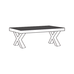 Salontafel T13-XM Bloemendaal 135cm