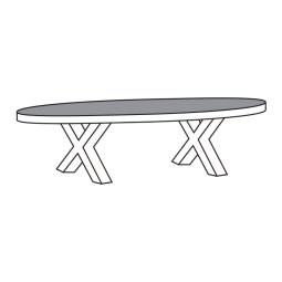 Salontafel TOV13-XM Maurik 135cm