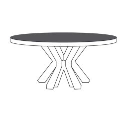 Salontafel TRO9-MML Toornwerd 90cm