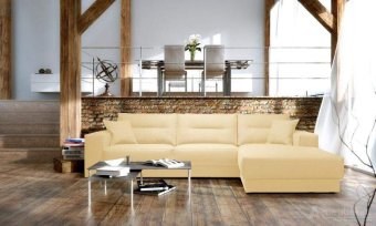 Creme loungebank Venray 246cm – A-meubel