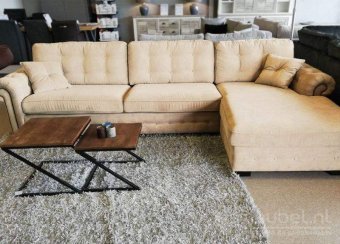 Creme loungebank Groenveld 258cm – A-meubel