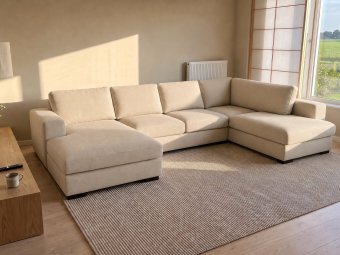 Sloterdijk Loungebank in beige – kleurimpressie