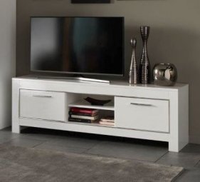 Marknesse TV-Meubel Medium - MAGAZIJN OPRUIMING - Wit/Marmer 160cm