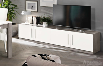 TV meubel Groot Giethoorn Marmer Wit 208cm