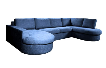 Blauwe u-bank Haarlem 334cm – A-meubel