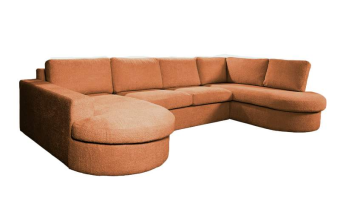 Cognac u-bank Haarlem 334cm – A-meubel