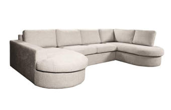 Creme u-bank Haarlem 232cm – A-meubel