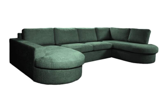 Groene u-bank Haarlem 334cm – A-meubel