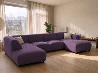 U-Bank Rotterdam in paars – kleurimpressie