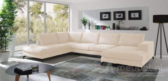 Creme u-bankstel Stroe 360cm – A-meubel