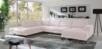 Witte u-bankstel Stroe 360cm – A-meubel