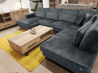 Antraciet u-bank Naaldwijk 265cm – A-meubel