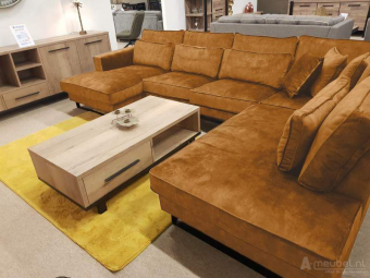 Cognac u-bank Naaldwijk 265cm – A-meubel